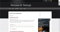 Desktop Screenshot of nickreilingh.com